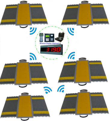 Wireless Portable Truck Axle Scales With Touch Screen Indicator